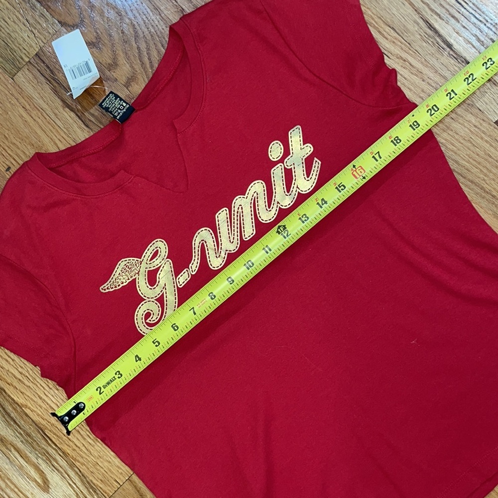 NEW Y2K Red Vintage 50 cent GUNIT logo Tee 1X 14 16 PLUS SIZE - Picture 13 of 13